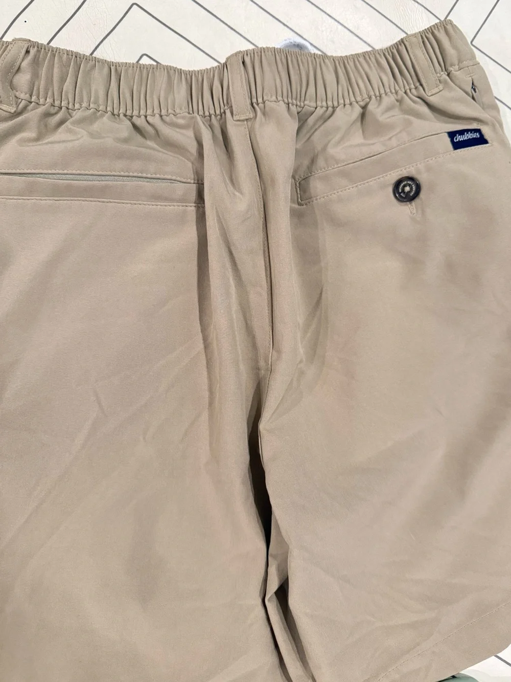 Chubbies Casual Elastic Waist Khaki Shorts